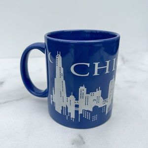 Blue Chicago Skyline Coffee Cup